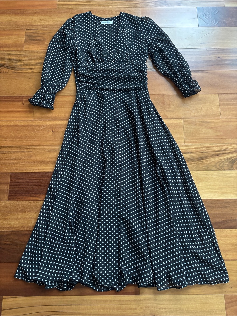 Polka dot midi dress